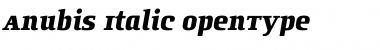 Download Anubis Italic Font Title Preview