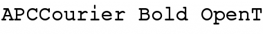 Download APCCourier-Bold Regular Font Title Preview
