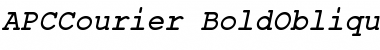 Download APCCourier-BoldOblique Regular Font Title Preview