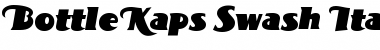 Download BottleKaps Swash Italic Regular Font Title Preview