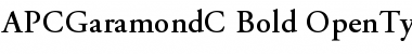 Download APCGaramondC Bold Font Title Preview