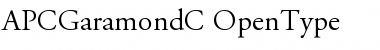 Download APCGaramondC Regular Font Title Preview