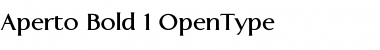 Download Aperto Bold Font Title Preview