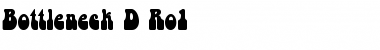 Download Bottleneck D Ro1 Regular Font Title Preview