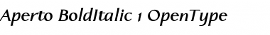 Download Aperto Bold Italic Font Title Preview