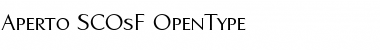 Download Aperto SCOsF Regular Font Title Preview