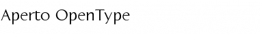 Download Aperto Regular Font Title Preview