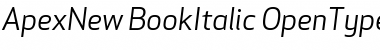 Download Apex New Book Italic Font Title Preview