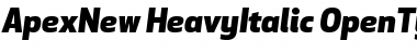 Download Apex New Heavy Italic Font Title Preview