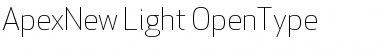 Download Apex New Light Font Title Preview