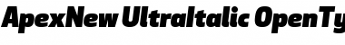 Download Apex New Ultra Italic Font Title Preview