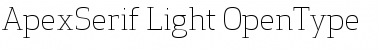Download Apex Serif Light Regular Font Title Preview