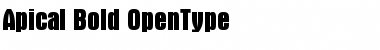 Download Apical-Bold Regular Font Title Preview