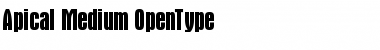 Download Apical-Medium Regular Font Title Preview