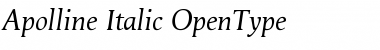 Download Apolline Italic Font Title Preview