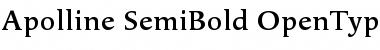 Download Apolline SemiBold Font Title Preview