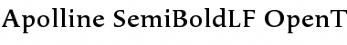 Download Apolline SemiBoldLF Font Title Preview