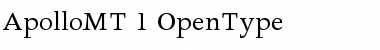 Download Apollo MT Regular Font Title Preview