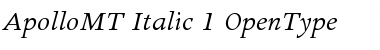 Download Apollo MT Italic Font Title Preview