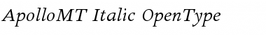 Download Apollo MT Italic Font Title Preview