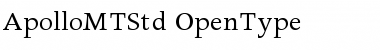 Download Apollo MT Std Regular Font Title Preview