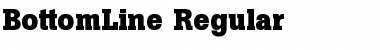 Download BottomLine Regular Font Title Preview