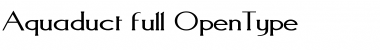 Download Aquaduct (full set) Plain Font Title Preview