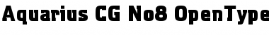 Download Aquarius CG No8 Regular Font Title Preview