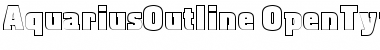Download Aquarius Outline Font Title Preview