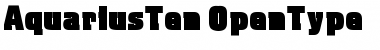 Download Aquarius Ten Font Title Preview