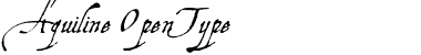 Download Aquiline Regular Font Title Preview