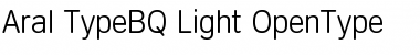 Download Aral-Type BQ Light Font Title Preview