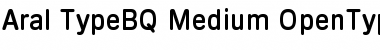 Download Aral-Type BQ Medium Font Title Preview