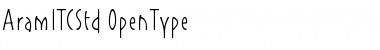Download Aram ITC Std Regular Font Title Preview
