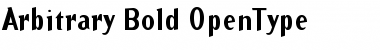 Download Arbitrary Bold Font Title Preview