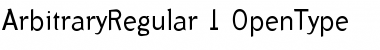 Download ArbitraryRegular Regular Font Title Preview