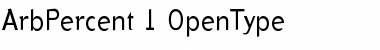 Download Arb Percent Font Title Preview