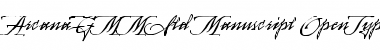 Download Arcana GMM Std Manuscript Font Title Preview