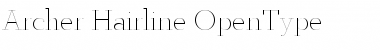 Download Archer Hairline Font Title Preview