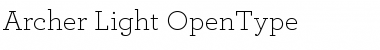 Download Archer Light Font Title Preview
