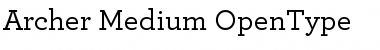 Download Archer Medium Font Title Preview