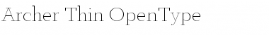 Download Archer Thin Font Title Preview