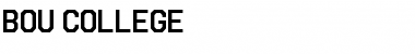 Download Bou College Regular Font Title Preview
