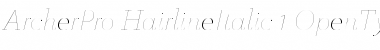 Download ArcherPro Hairline Italic Font Title Preview