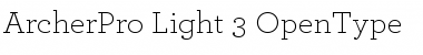 Download ArcherPro Light Font