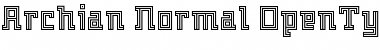 Download Archian Normal Font Title Preview