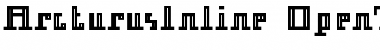 Download Arcturus Inline Font Title Preview