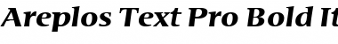 Download Areplos Text Pro Bold Italic Font Title Preview