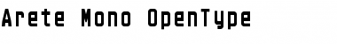 Download Arete Mono Font Title Preview