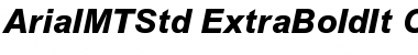 Download Arial MT Std Extra Bold It Font Title Preview